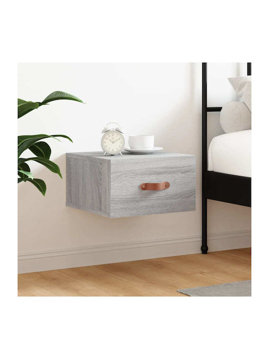 Wooden Bedside Table Gray Sonoma 35x35x20cm