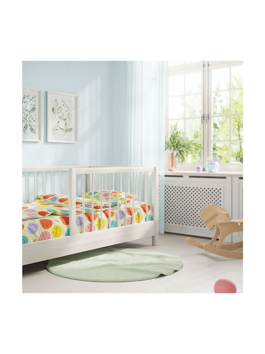Cokitex Baby Sheets Set Crib Cotton Fitted Multicolored 125x175cm 3pcs