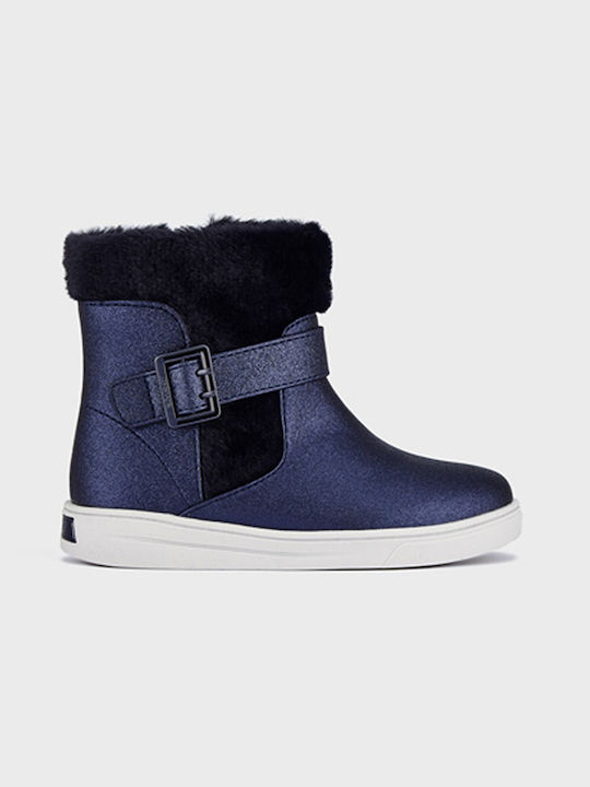 Mayoral Kids Boots with Zipper Navy Blue