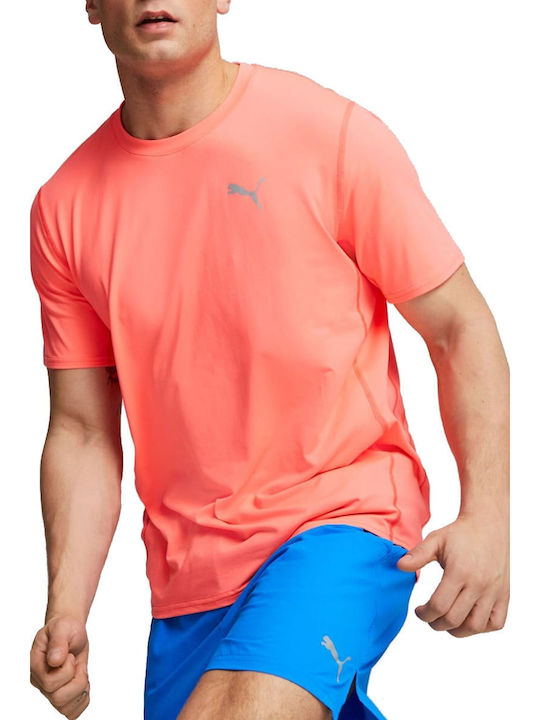 Puma Cloudspun Men's Athletic T-shirt Short Sleeve Orange