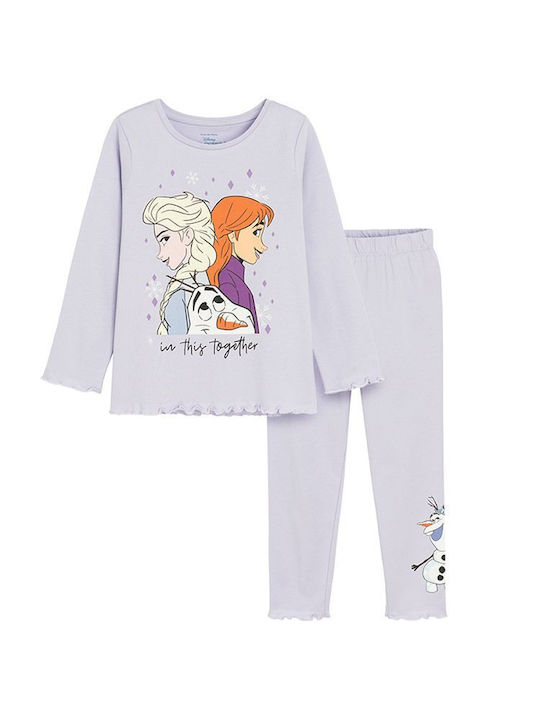 Cool Club Pijama pentru copii De iarnă Lila