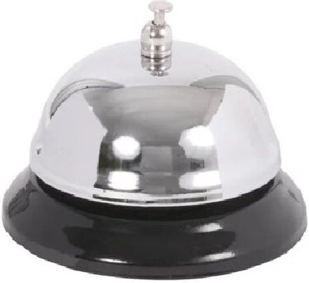 KMT Tools Metallic Bell for Hotel Reception with Diameter 6cm. 1pcs