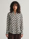 Women's Denim Long Sleeve Shirt White