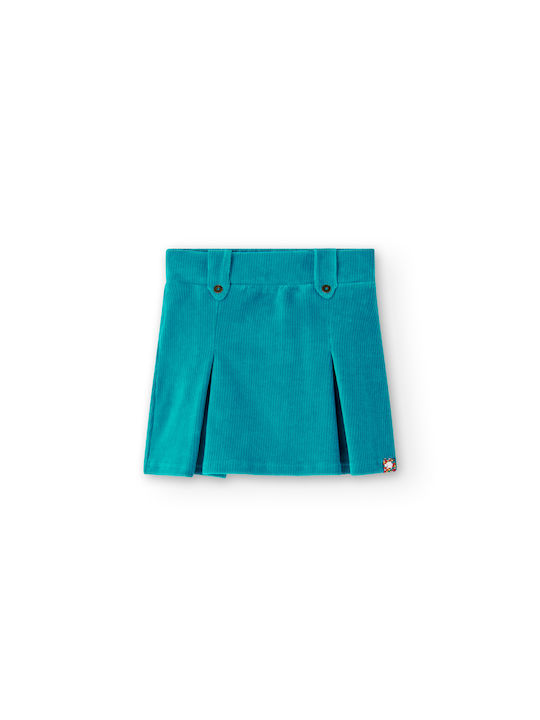 Boboli Kids Corduroy Skirt Turquoise