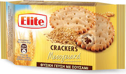 Elite Crackers Μεσογειακά Φυσική Με Σουσάμι 105 gr