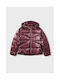 Mayoral Girls Quilted Coat Purple with Ηood