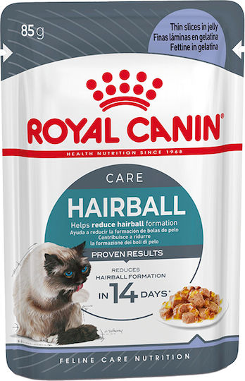 Royal Canin Wet Hairball Jelly Wet Food for Adult Cats in Pouches with Poultry 85gr