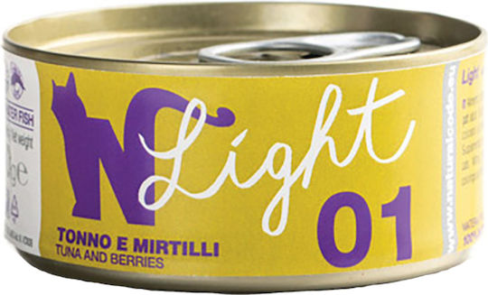 Natural Code Light 01 Hrana Pentru Pisici Adulte În Conservă Cu Ton Dietetic 70gr