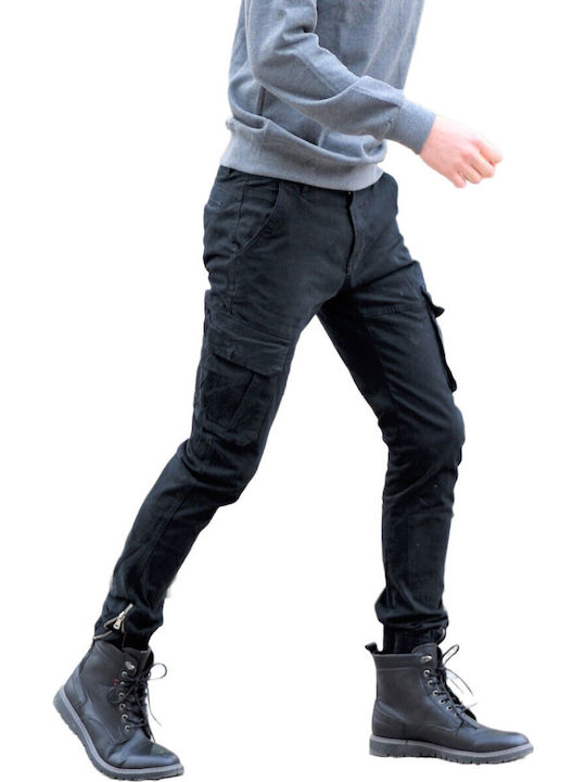 Trousers Cargo in Slim Fit Black