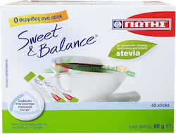 Γιωτης Sweet & Balance Γλυκαντικό Με Stevia 40 Sticks 80gr
