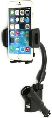 Mobile Phone Holder Car with Adjustable Hooks Black