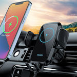 OnePlus Mobile Phone Holder Car with Adjustable Hooks and Wireless Charging Black