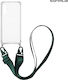 Sonique Strap Armor Clear Back Cover Silicone T...