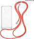 Sonique Back Cover Silicone with Strap Transpar...