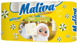 Zebra Maliva Kitchen Paper 4 Rolls 3 Sheets (300gr/Roll)