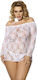Angels Never Sin Cobayo Σετ Sexy Babydoll Λευκό