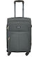 Playbags Cabin Fabric Gray Suitcase With 4 Wheels Height 55cm