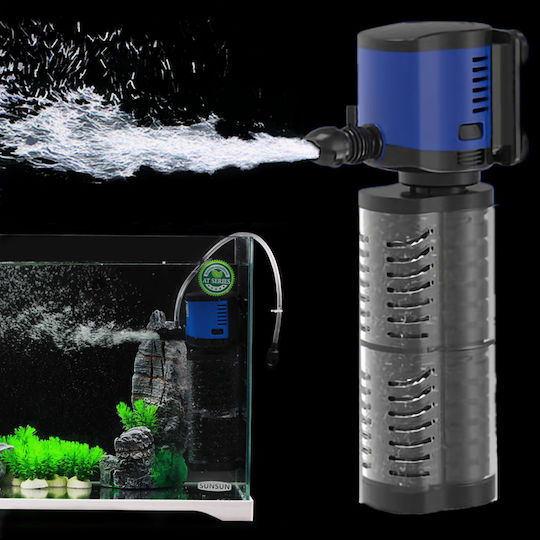 Intern Aquarium Filter für Aquarien mit einer Leistung von 500lt/h und einer Leistung von 5W