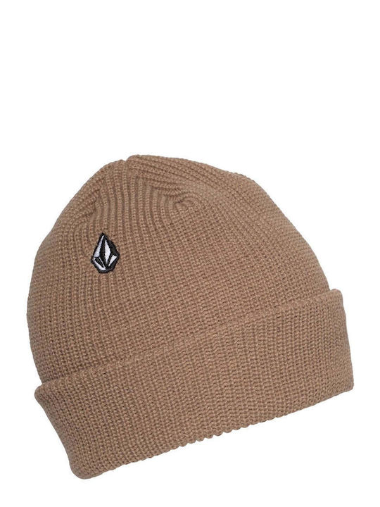 Volcom Beanie Unisex Σκούφος Πλεκτός σε Καφέ χρώμα