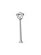 Elmark Dario Outdoor Floor Lamp Small Post 8.5W IP55 for E27 Gray