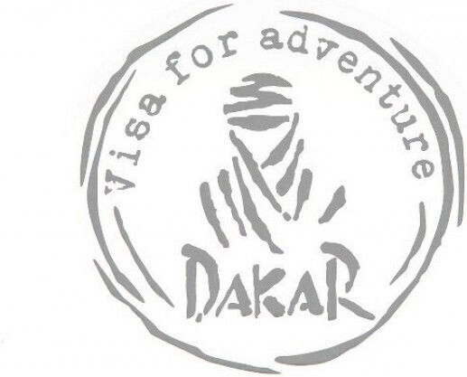 Moto Discovery Διακοσμητικό Αυτοκόλλητο Dakar Ασημί