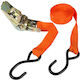 Car Luggage Strap with Ratchet Orange 450x2.5cm