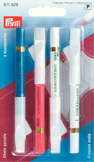 Prym Creioane de marcare pentru țesături în culoarea White 4buc
