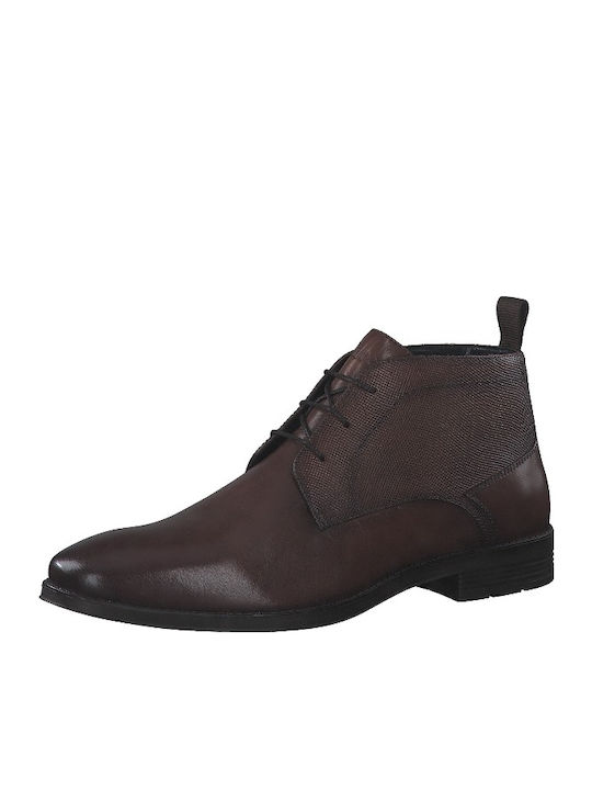 s.Oliver Leather Brown Men's Boots Anatomical