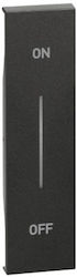 Bticino Controller Front Plate 1-Slot Black KG01MHAG