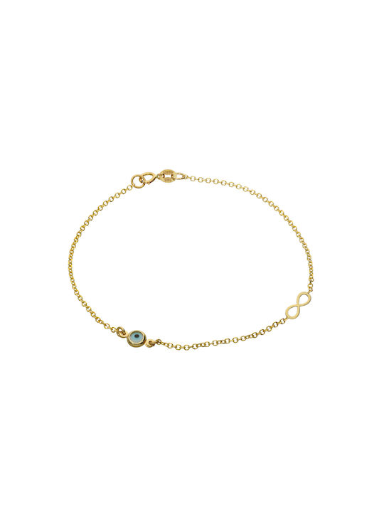 Dimiourgiko Vildiridis Kids Bracelet Chain from Gold 14K