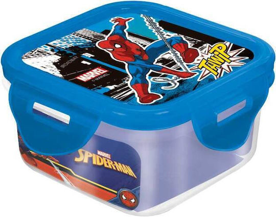 Stor Spider-Man Пластмасово детско контейнерче за храна 0.29лт Син x x 6cm