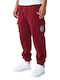 New Era CARGO Men's Sweatpants with Rubber Burgundy