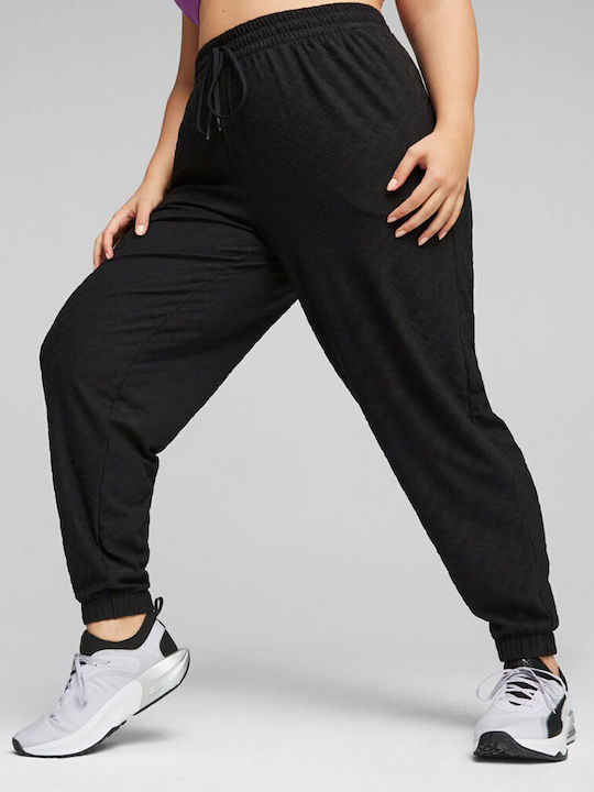 PUMA Παντελόνι Φόρμας Fleece Μαύρο