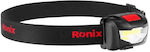 Ronix Επαναφορτιζόμενος Φακός Κεφαλής LED με Μέγιστη Φωτεινότητα 120lm