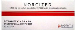Norntis Norcized Vitamina 1000mg 30 Comprimate Norntis Norcized Vitamina 1000mg 30 Comprimate
