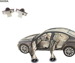 Autotür-Projektoren mit Logo Skoda