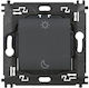 Bticino Wall-mounted Basic Wall Switch Single without Frame Gray