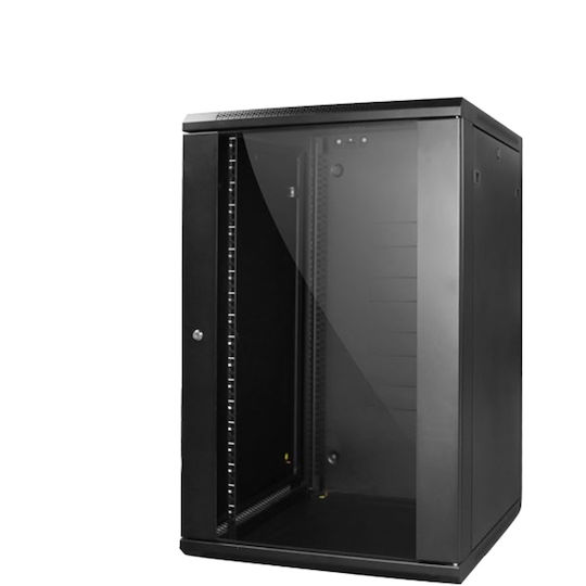 Tele KW-6412BXA Επιτοίχια Καμπίνα Rack 12U 60x60x63.7cm Μαύρο KW-6612BXA