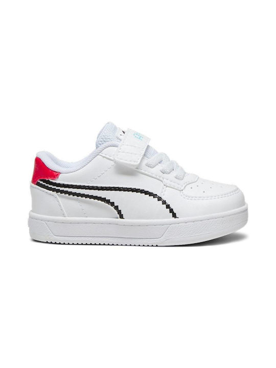 Puma Παιδικά Sneakers Caven 2.0 White / Black / Red