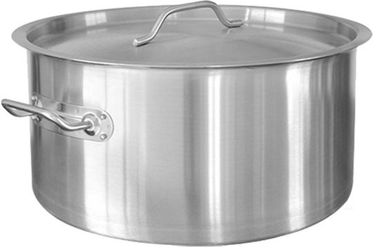 Ready Stainless Steel Pressure Cooker Capacity 58lt with Diameter 50cm and Height 30cm.