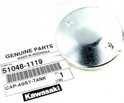 Kawasaki Deckel des Reservoirs Motorrad Silber 57814012