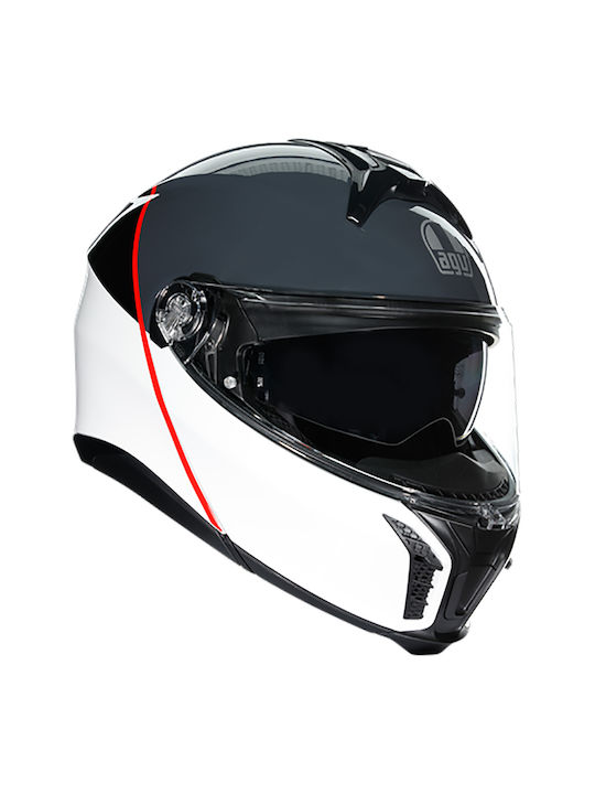 AGV Tourmodular Balance White/Grey/Red Κράνος Μ...
