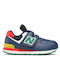 New Balance Παιδικά Sneakers με Σκρατς Μπλε