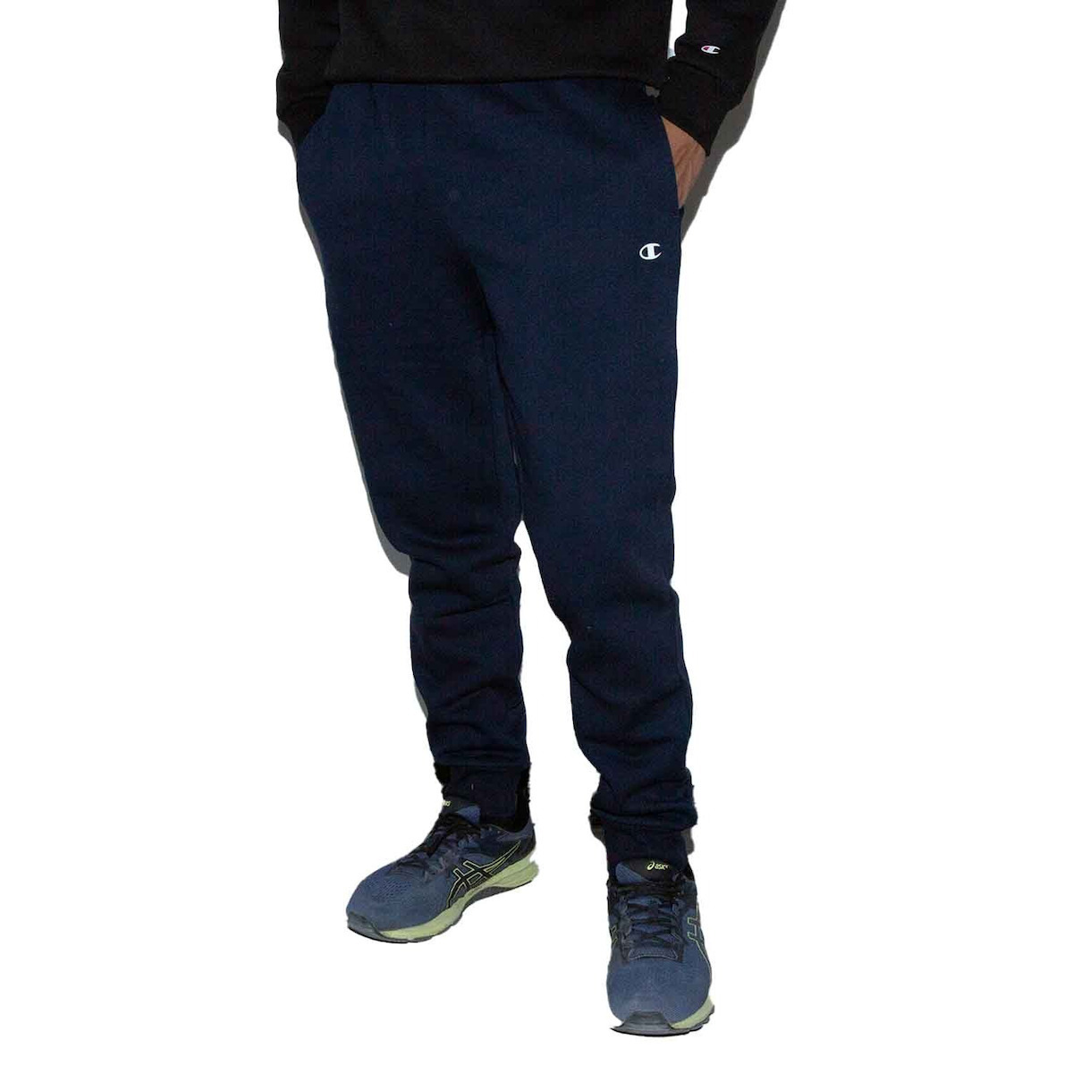 Champion Men s Sweatpants with Rubber Navy Blue 219376 BS501