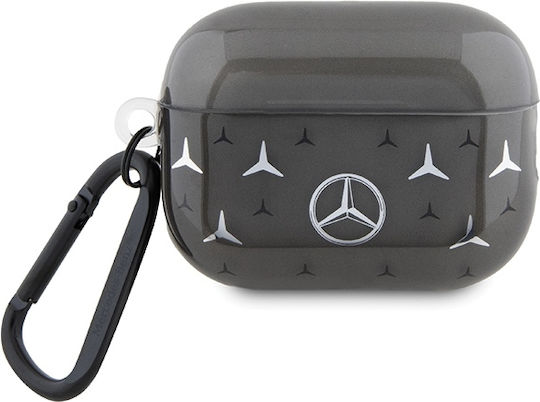 Mercedes-Benz Θήκη Σιλικόνης με Γάντζο σε Μαύρο χρώμα για Apple AirPods Pro 2