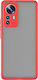 Powertech Color Button Back Cover Σιλικόνης Κόκκινο (Xiaomi 12 / 12X)