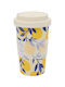 ForHome Glas Kaffee/Freddo aus Bambus 350ml