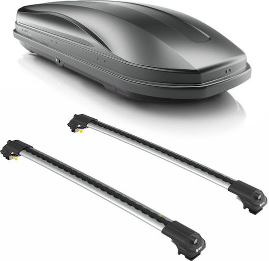Turtle Μπάρες Οροφής Αλουμινίου Air1 για Mercedes-Benz 400 Volkswagen Tiguan Rover 400 2016 2020 (Σετ με πόδια και κλειδαριά) Ασημί