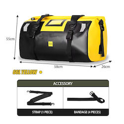 Motowolf Motorcycle Tail Bag 66lt Yellow