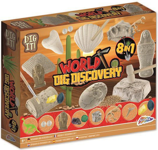 Grafix World Dig Discovery Εκπαιδευτικό Παιχνίδι Ανασκαφή Δεινοσαύρων για 5+ Ετών